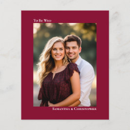 Einfaches Cranberry Red BUDGET Hochzeitsstipendium