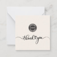 Einfaches Curry Script Business Logo Vielen Dank