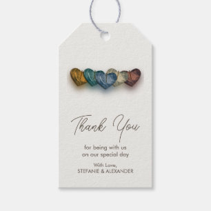 Einfaches Dankeschön an die moderne Hochzeit Geschenkanhänger