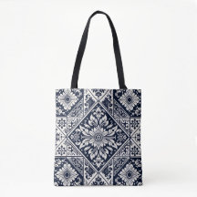 Einfaches Design der Batik Blau- und Weißfliesen