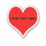 Einfaches Design des Roten Herzens Aufkleber<br><div class="desc">Dieses schlichte Herzdesign ist vom valentinischen Konzept inspiriert. Obwohl das Design einfach ist,  hat diese Kunst dennoch ihren eigenen klassischen Reiz. Das Design kann personalisiert sein,  und wenn Sie gewollt,  dann fügen Sie Bilder oder Text nach Ihrem Geschmack und Ihren Wünschen</div>