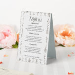 Einfaches Design Ihres eigenen Personalisierten Me Tischaufsteller<br><div class="desc">Leicht zu entwerfen Ihr eigenes Personalisiertes Menu Pedestal Schild - perfekt für Hochzeiten,  Geschäftsreisen und vieles mehr - von Ricaso</div>