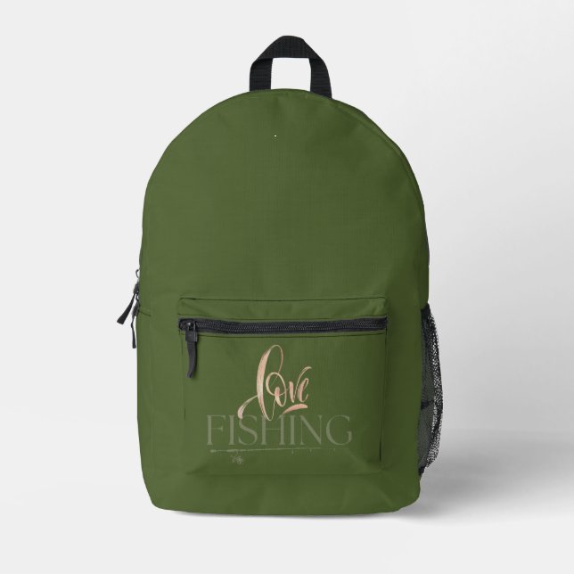 Einfaches Design | Liebe Bedruckter Rucksack (Vorderseite)