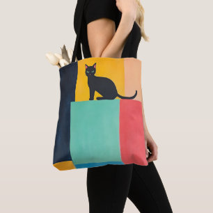 Einfaches Design schwarze Katze