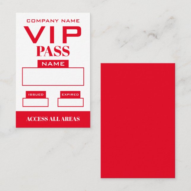 Einfaches Design, VIP-Karten Visitenkarte (Vorne/Hinten)