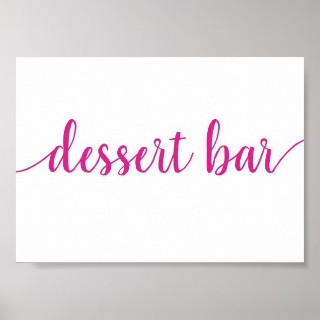 Einfaches Dessert Bar | Jedes Ereignis wird in Pin Poster (Vorne)