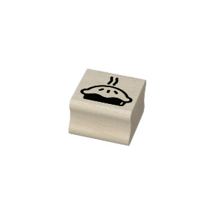 Einfaches Dessert-Essen-Dampf-Pie-Miniatur Gummistempel