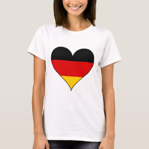 Einfaches Deutschland-Herz T-Shirt