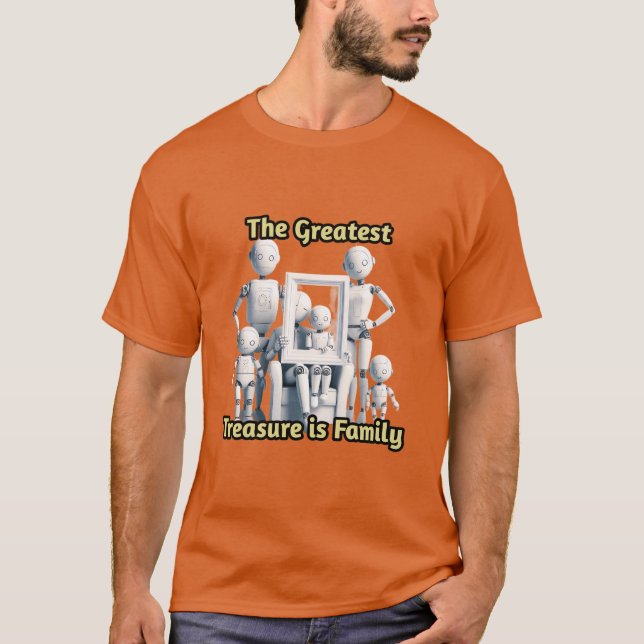 Einfaches dunkles T-Shirt (Vorderseite)
