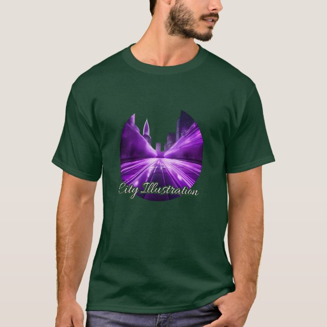 Einfaches dunkles T-Shirt (Vorderseite)