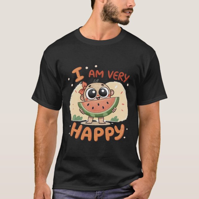 Einfaches dunkles T-Shirt (Vorderseite)