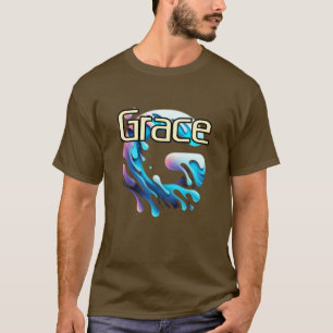 Einfaches dunkles T-Shirt