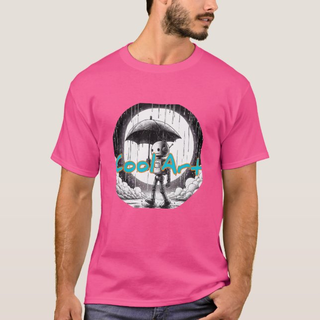 Einfaches dunkles T-Shirt (Vorderseite)