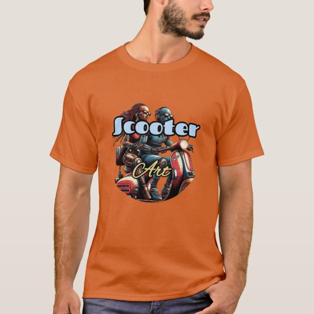 Einfaches dunkles T-Shirt (Vorderseite)