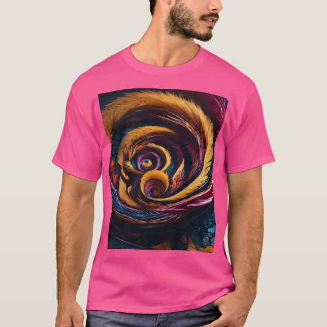 einfaches dunkles T-Shirt (Vorderseite)