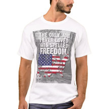 Einfaches dunkles T-Shirt – Freedom Job