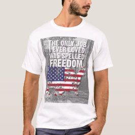 Einfaches dunkles T-Shirt – Freedom Job