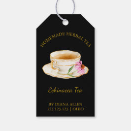 Einfaches Echinacea-Tee-Hängeschild Geschenkanhänger