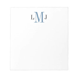 Einfaches Einfaches Schwarz-Blau-Notepad Notizblock