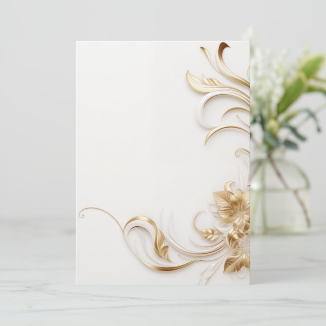 Einfaches Einladungs-Design Dankeskarte (Stehend Vorderseite)