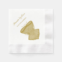 Einfaches Elegance Gold Corset Lingerie Brautparty Serviette