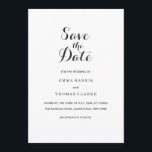 Einfaches Elegant | Moderne Hochzeit Sichern Sie d Save The Date<br><div class="desc">Eine schlichte und dennoch elegante Hochzeitskarte Save the Date. Dieses Design verfügt über einen eleganten Script-Schriftart für den Titel und einen einfachen, übersichtlichen Sans-Serif-Schriftart für den Text. Die Farben sind dezent dunkelgrau. Diese können zusammen mit den Schriftart ganz nach Ihren Wünschen angepasst werden, indem Sie auf den Button "Anpassen" klicken....</div>