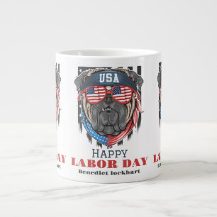 Einfaches Eleganter Arbeitstag mit US-Flaggen-T - Jumbo-Tasse