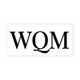 Einfaches Elegantes 3-Anfangs-Monogramm #92 Permastempel