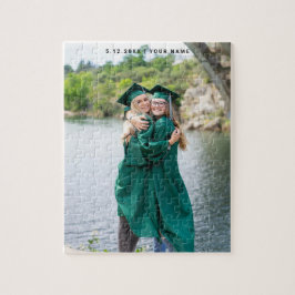 Einfaches Elegantes Abschlussfoto Puzzle