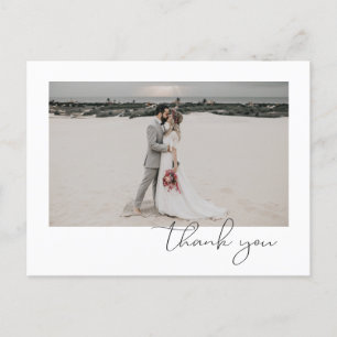 Einfaches elegantes, anspruchsvolles Minimal Foto  Ankündigungspostkarte