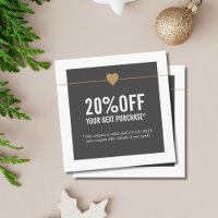 Einfaches elegantes Beauty Salon Coupon