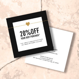 Einfaches elegantes Beauty Salon Coupon