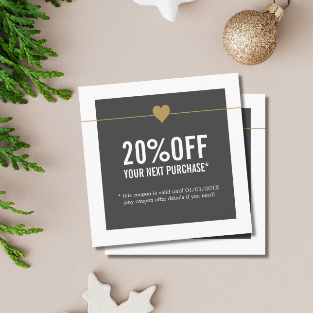 Einfaches elegantes Beauty Salon Coupon (Von Creator hochgeladen)