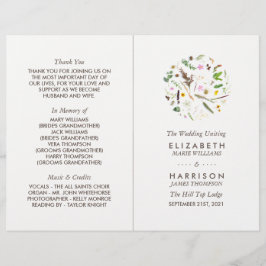 Einfaches elegantes botanisches Wildprogramm zur B