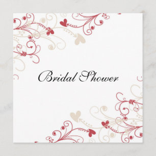 Einfaches elegantes Brautparty Einladung