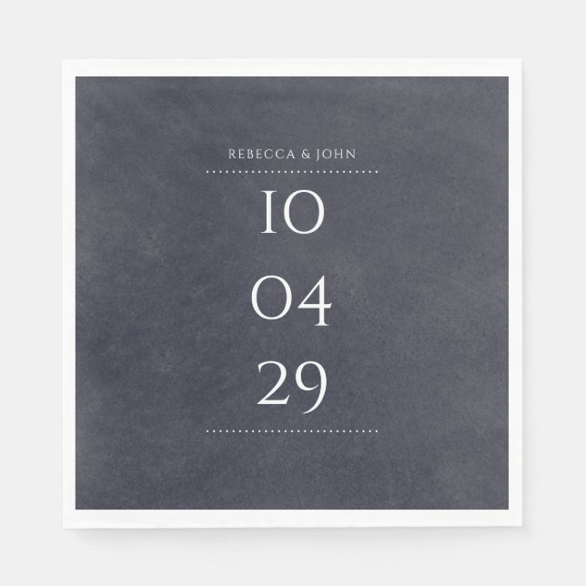 Einfaches elegantes Chalkboard-Special Serviette (Vorderseite)