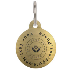 Einfaches elegantes Firmenlogo und Foto für Hausti Haustiermarke