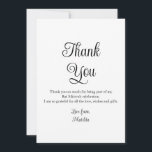 Einfaches elegantes Foto Bat Mitzvah Geburtstag Dankeskarte<br><div class="desc">Einfaches Elegantes Foto Bat Mitzvah Birthday Dankeschön-Karte mit dem eleganten Text "Danke" in weißer Kalligraphie-Skript auf der Vorderseite mit Ihrer personalisierten Botschaft auf der Rückseite. Personalisieren Sie den Text in den Textfeldern,  indem Sie ihn bearbeiten. Entworfen von ©Evco Studio www.zazzle.com/store/evcostudio</div>