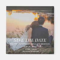 Einfaches elegantes Foto Hochzeit Moderne Weisheit