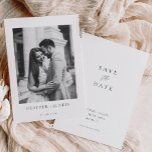 Einfaches elegantes Foto Hochzeit speichert das Da Save The Date<br><div class="desc">Einfaches elegantes Foto Hochzeit speichert das Datum</div>