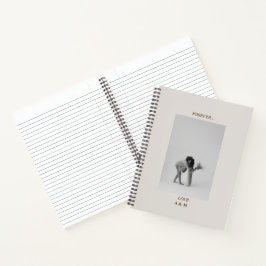 Einfaches elegantes Foto Monogram Journal-Notebook Notizbuch
