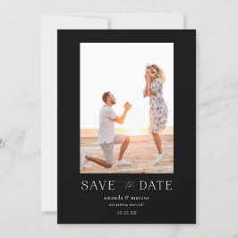 Einfaches elegantes Foto Save the Date Einladung
