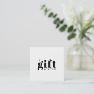 Einfaches Elegantes Geschäftsgeschenk Treuekarte