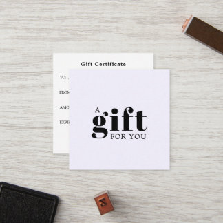 Einfaches Elegantes Geschäftsgeschenk Treuekarte