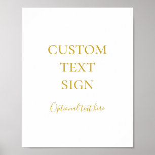 Einfaches Elegantes Gold Karten und Geschenke Benu Poster