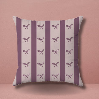 Einfaches elegantes Greenery Coquette Bows Muster Kissen