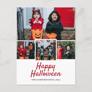 Einfaches elegantes Halloween-Foto Feiertagspostkarte