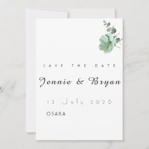 Einfaches elegantes Hochzeitskartendesign