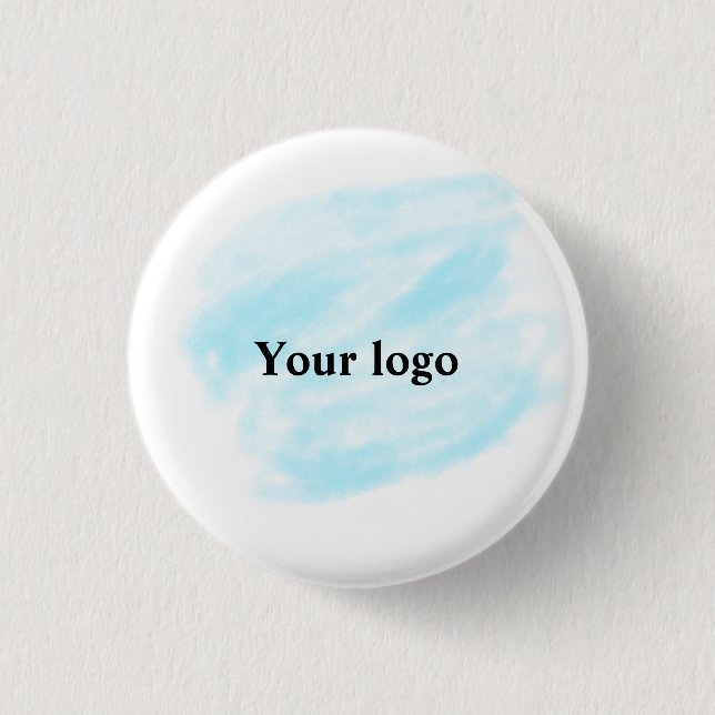 Einfaches, elegantes, individuelles Logo Button (Vorderseite)