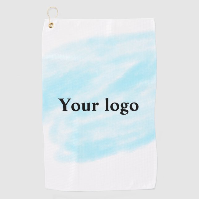 Einfaches, elegantes, individuelles Logo Golfhandtuch (Vorderseite)